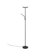 Reality LED Stehleuchte SPECTER schwarz mit Lesearm