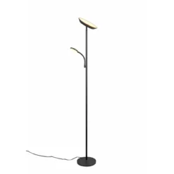 Reality LED Stehleuchte SPECTER schwarz mit Lesearm