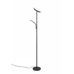 Reality LED Stehleuchte SPECTER schwarz mit Lesearm