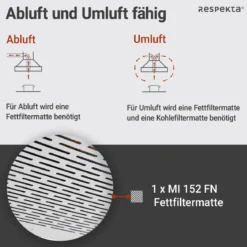 respekta Dunstabzugshaube DH640IXL inox