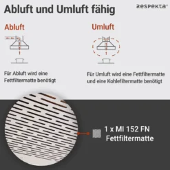 respekta Dunstabzugshaube DH520WL weiss
