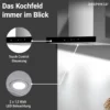 respekta Haube Edelstahl 60cm EEK A++9 Leistungsstufen LED-Beleuchtung
