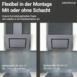 respekta Schraeghaube CH22020 IXA 60cmEdelstahl EEK B