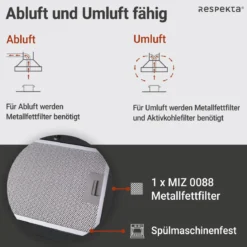 respekta Schraeghaube CH24060SAM schwarz60 cm