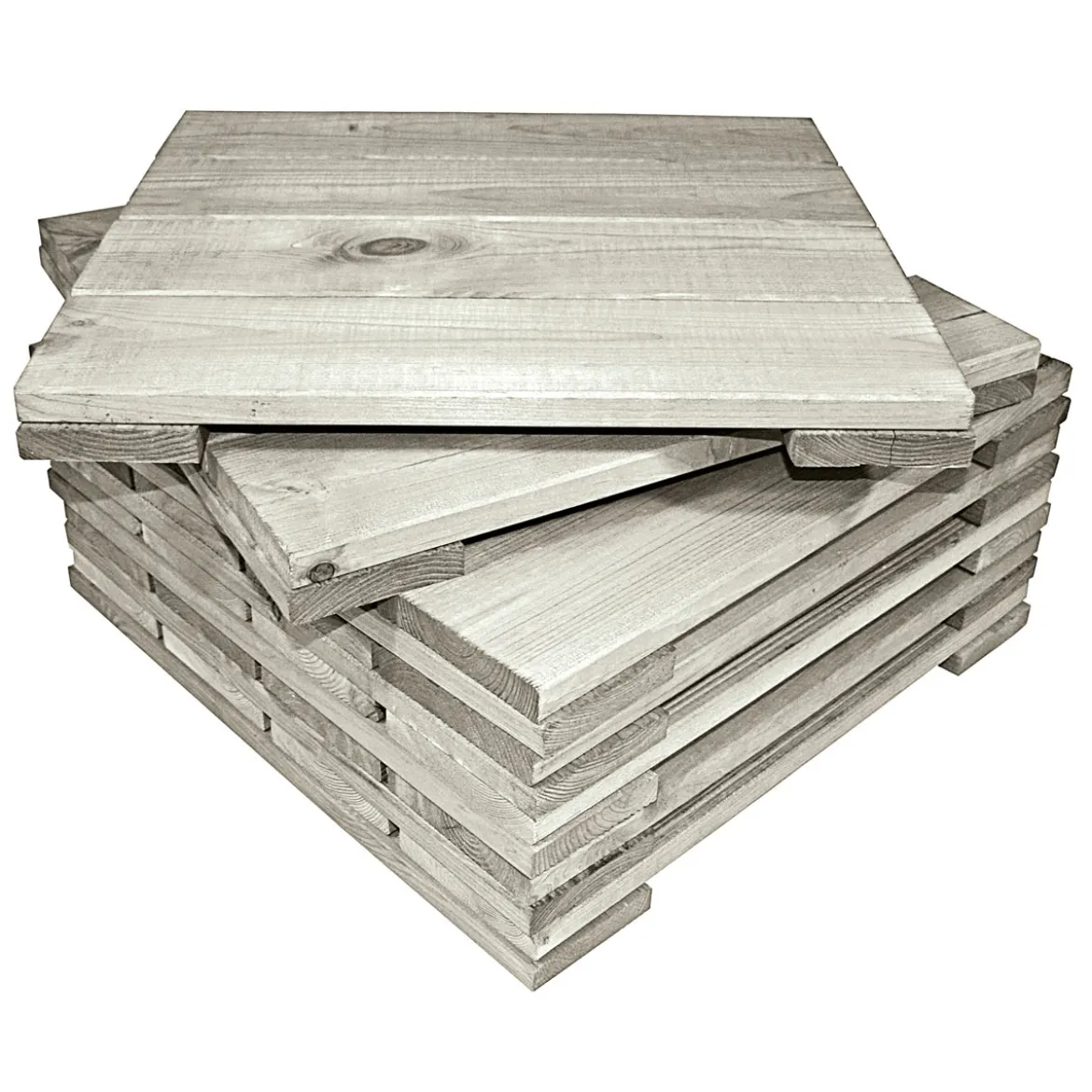 Rettenmeier Holzfliese Kiefer grau 50 x 50 cm