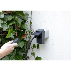REV Ritter Funkschalt-Set außen IP44 Standard mit Fernbedienung 2+1 schwarz