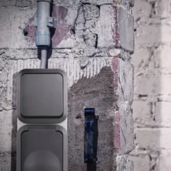 REV Ritter Kombi A/W-Schalter + Steckdose AquaStorm senkrecht