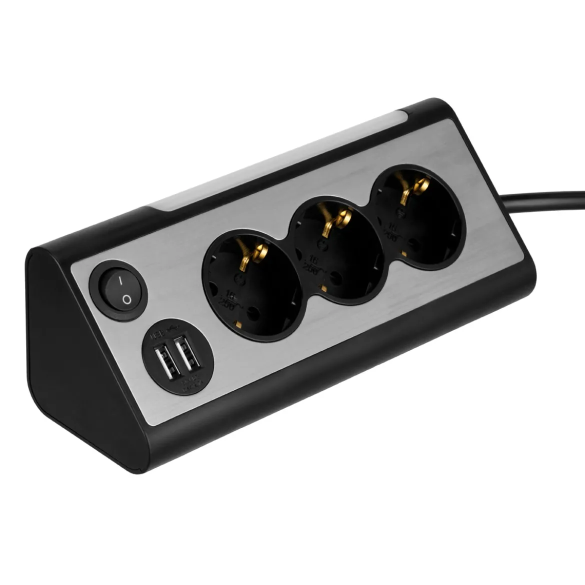 REV Ritter USB-Steckdosenleiste Lightsocket 3fach 2xUSB 0,5W