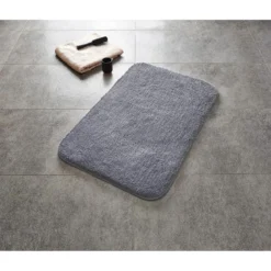 RidderTeppich Chic 55 x 50 cm grau Polyester-Microfaser