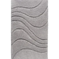 RidderTeppich La Ola 60 x 90 cm grau Polyester