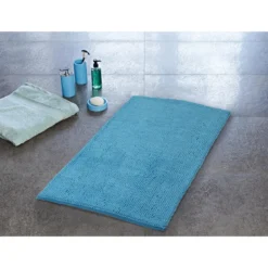 RidderTeppich Soft 55 x 85 cm hellblau Polyester-Microfaser