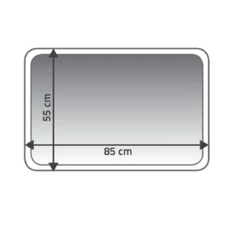 RidderTeppich Soft 55 x 85 cm weiß Polyester-Microfaser