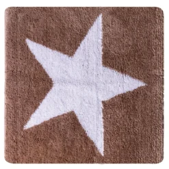 RidderTeppich Star 55 x 50 cm weiß-beige Polyester-Microfaser