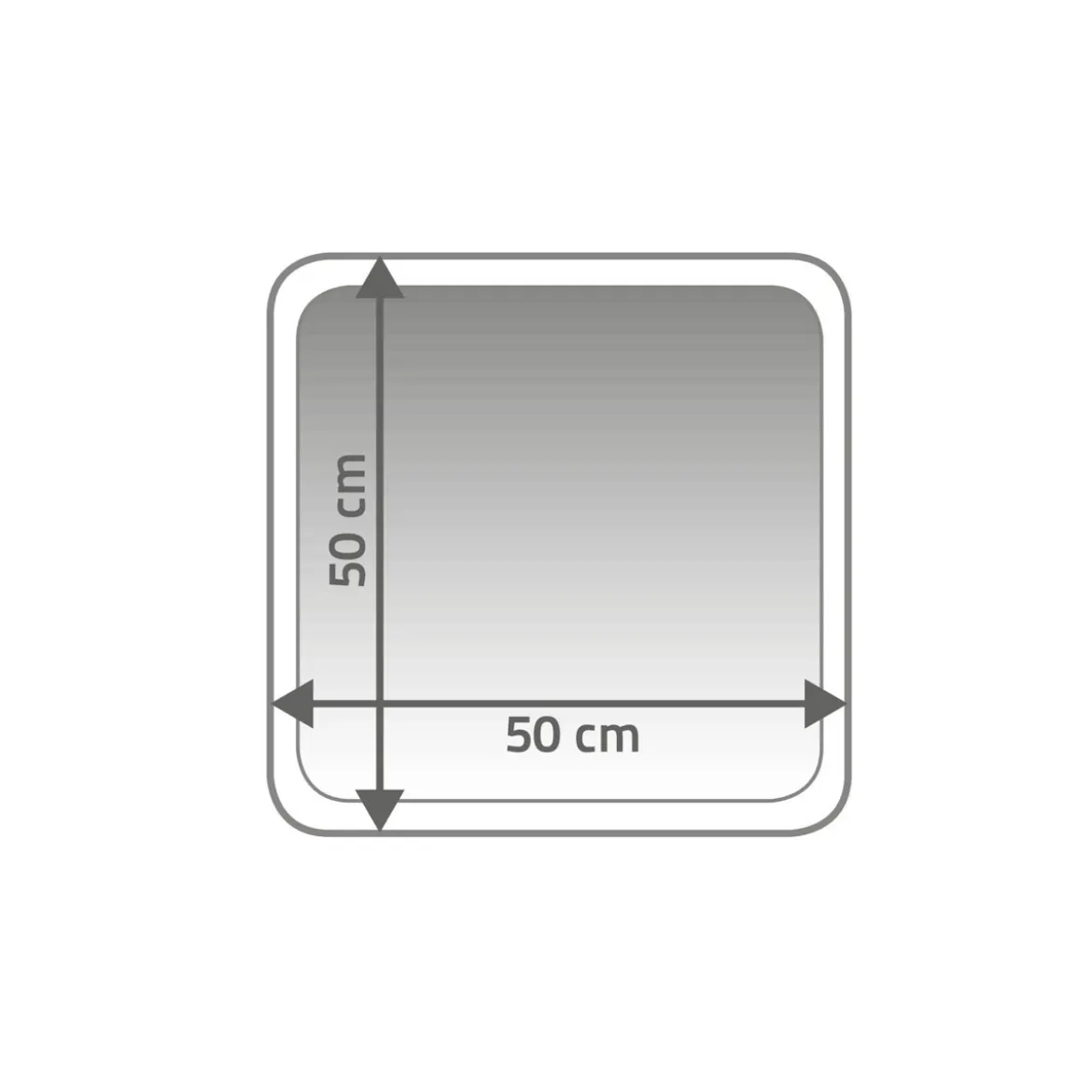 RidderVorleger Stadion 50 x 50 cm hellblau Polyester-Microfaser