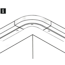 Rundbogen GE 1 f. Verlängerung weiß