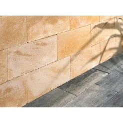Schalungsstein 50x25x24cm Sahara-WeissMelange ohne Fase