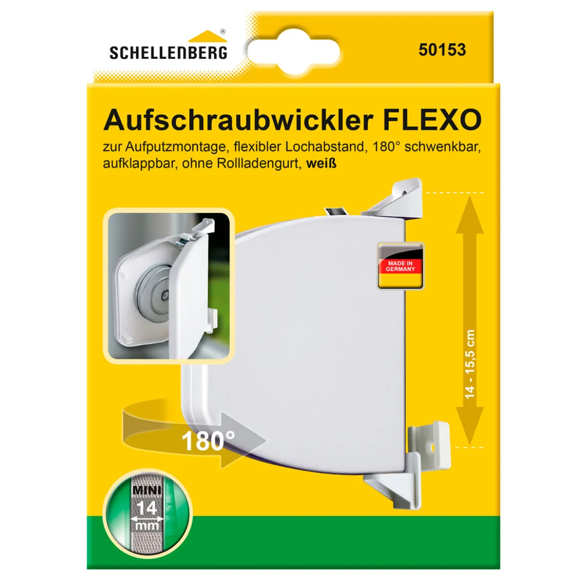 Schellenberg Aufschraubwickler Flexo Mini aufklappbar