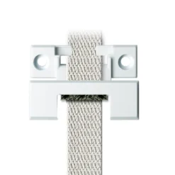 Schellenberg Gurtführung Duo eckig mit Bürste für 14-23 mm Gurtband weiß