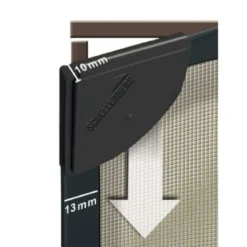 Schellenberg Insektenschutz-Magnetrahmen 100 x 120 cm anthrazit