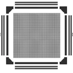 Schellenberg Insektenschutz-Magnetrahmen 100 x 120 cm anthrazit