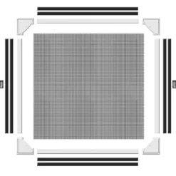 Schellenberg Insektenschutz-Magnetrahmen 100 x 120 cm weiß