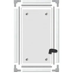 Schellenberg Lichtschacht-Gitter Sauberer Lichtschacht Aluminium 55 x 110 cm