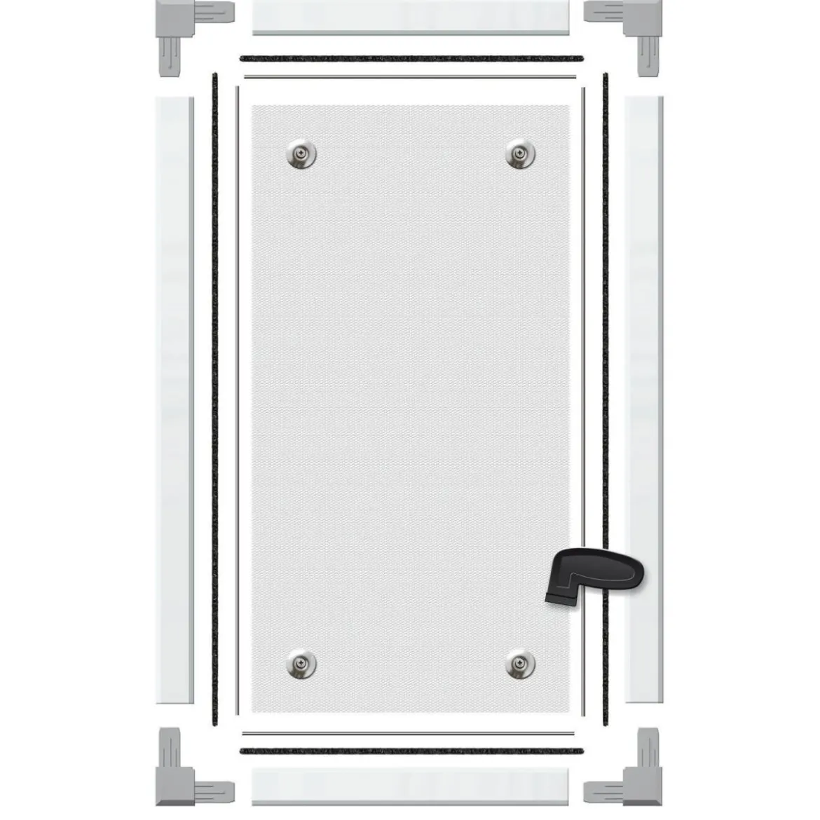 Schellenberg Lichtschacht-Gitter Sauberer Lichtschacht Aluminium 55 x 110 cm