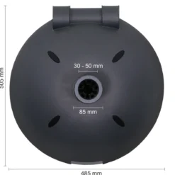 Schneider Schirme Beton-Schirmständer 40 kg halbrund anthrazit