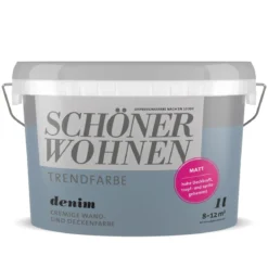 Schöner Wohnen Farbe Trendfarbe Denim matt 1 L