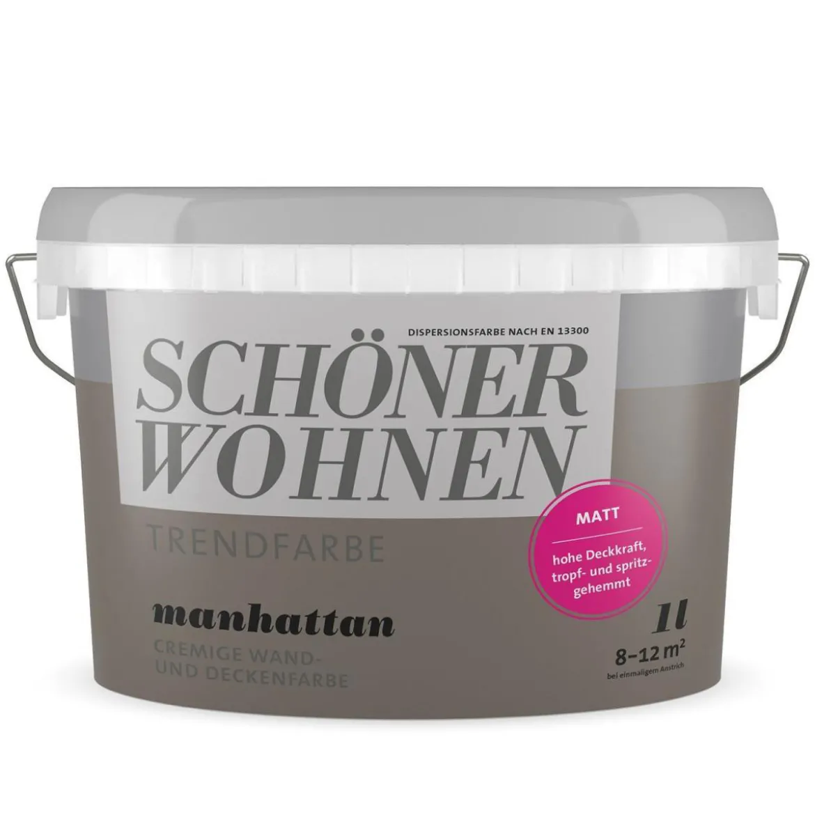 Schöner Wohnen Farbe Trendfarbe Manhattan Matt 1 L