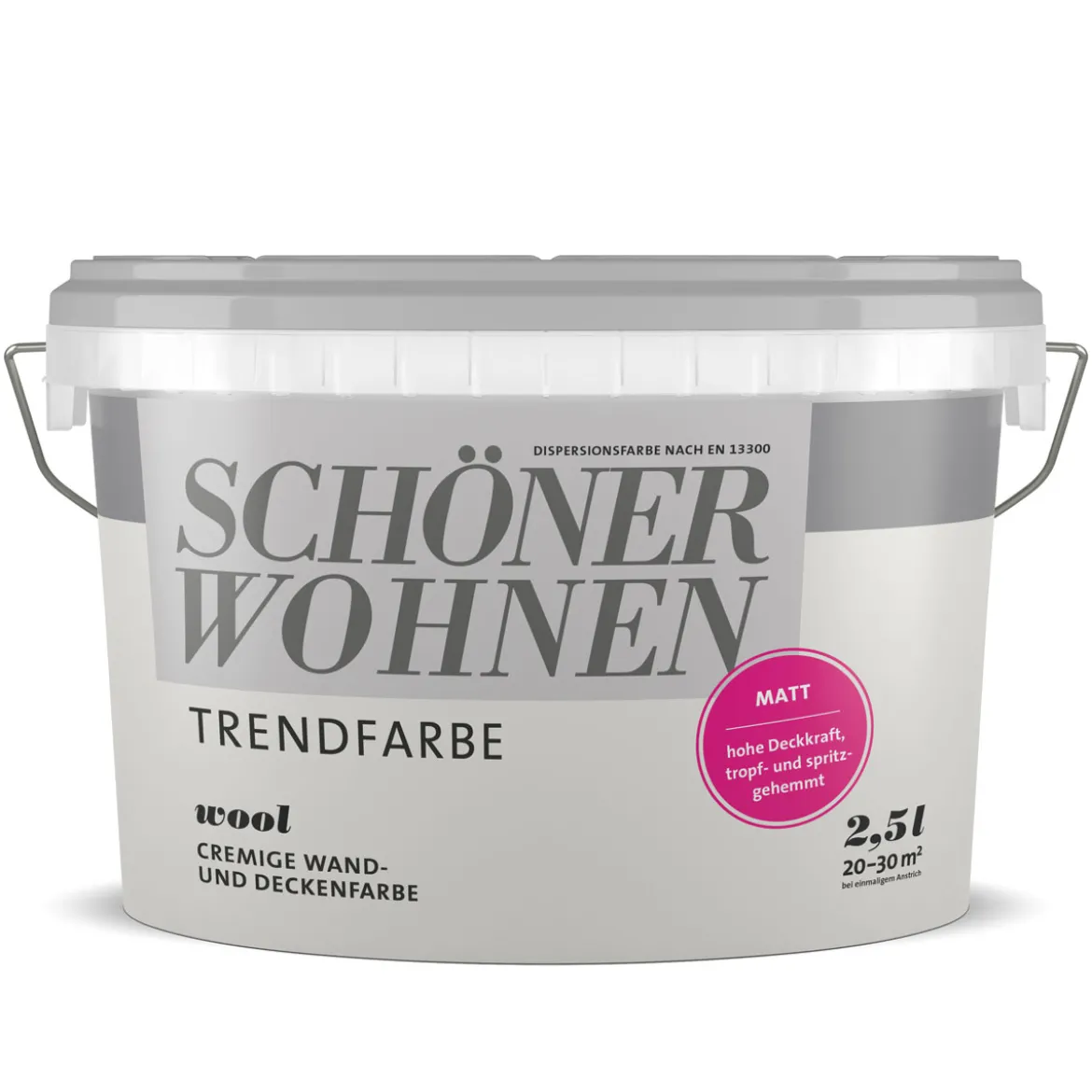Schöner Wohnen Farbe Trend Wandfarbe Wool matt 2,5 L