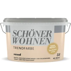 Schöner Wohnen FarbeWandfarbe Trendfarbe sand 5 Liter