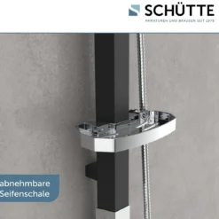 Schütte Überkopfbrause-Set Madagaskar schwarz