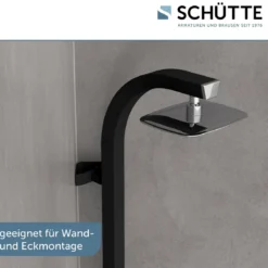 Schütte Überkopfbrause-Set Madagaskar schwarz