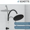 Schütte Überkopf-Brauseset Matao Rain chrom/Schwarz matt
