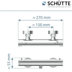 Schütte Duscharmatur London chrom