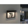 Solar HausNr.-Leuchte Dayton II SchwarzIP44 3000K