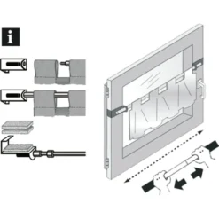 Spannvitrage 9 mm Zylinder 90-130 titan