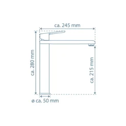SP-Armatur Armatur Vita chrom Easy-CleanMischduese schwenkbar mit Keramikkart.