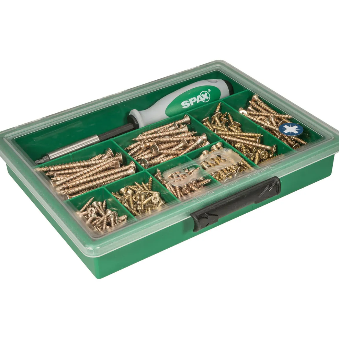 Spax Sortiments-Box Yellox mit Magnetschrauber 630-teilig