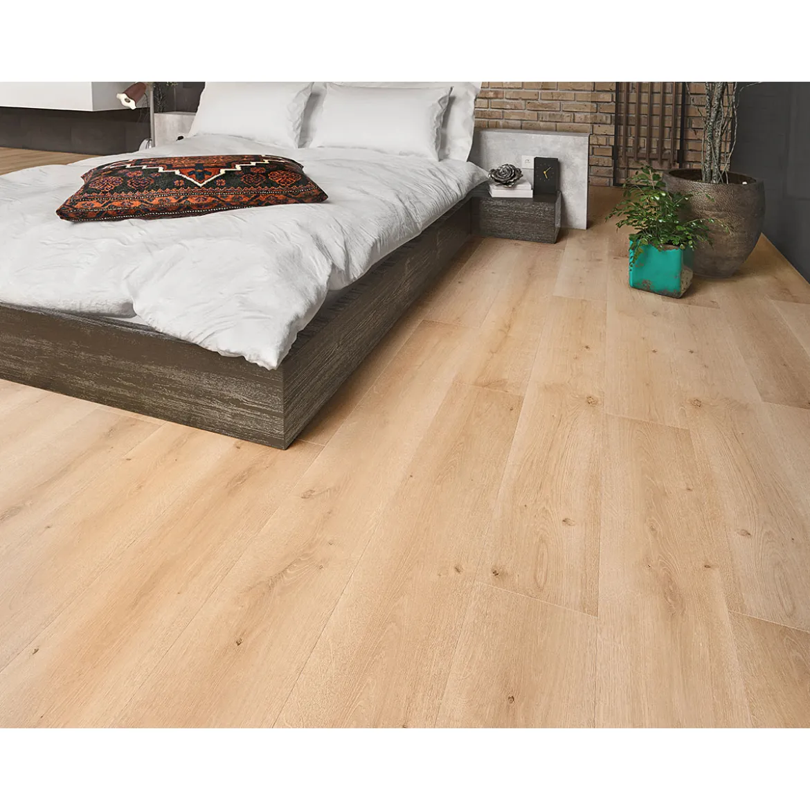 Specht Landhausdiele Deluxe AQUA Eiche natur 128,5 x 19,2 cm