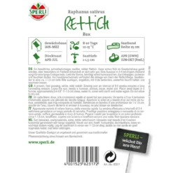 Sperli Rettich Rex 5 m Saatband