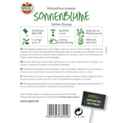 Sperli Sonnenblumen Gelber Knirps