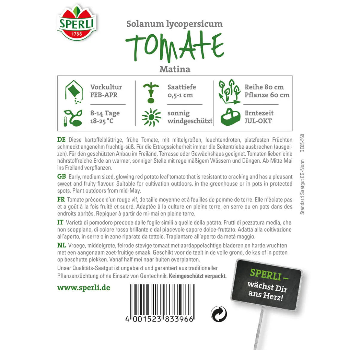 Sperli Tomaten Matina
