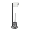 Stand WC-Garnitur Terrazzo, schwarz