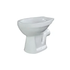 Stand-WC Tiefspueler Keramik mitSpuelrand Abgang waagrecht