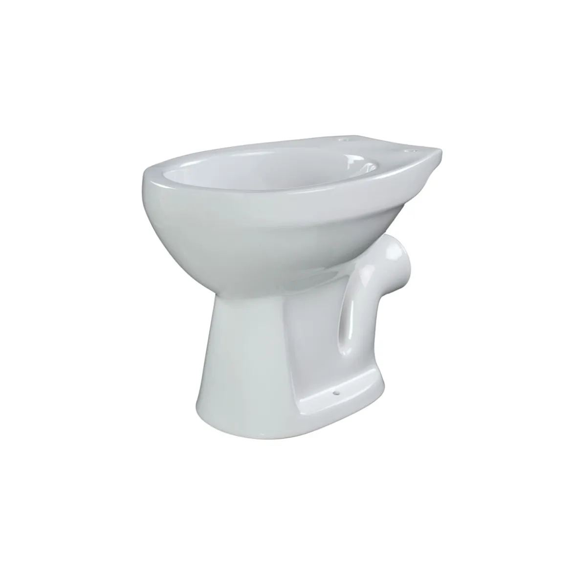Stand-WC Tiefspueler Keramik mitSpuelrand Abgang waagrecht