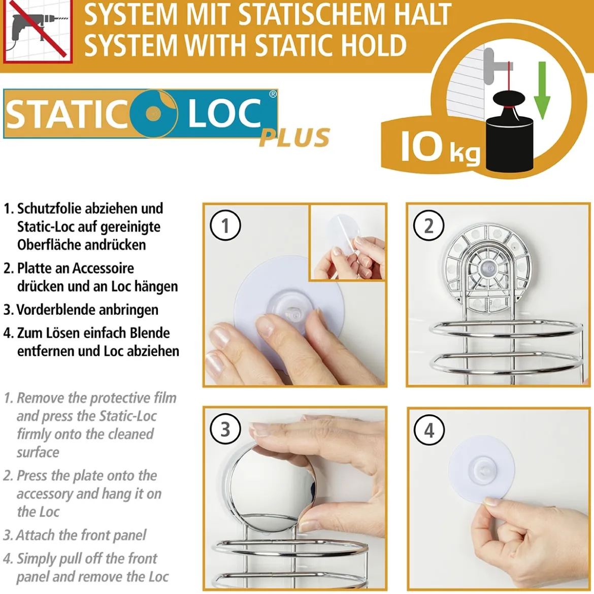 Static-Loc Plus Wand haken Osimo
