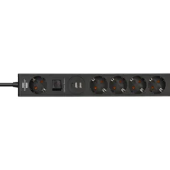 Steckdosenleiste 5-fach 2xUSB, 1xUSB-CQuickCharge