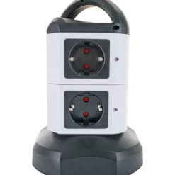 Steckdosentower 7x Strom + 2x USB 1,8m